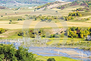 overlooking Nuanhe River autumn scenery