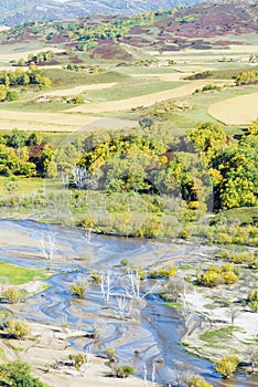 overlooking Nuanhe River autumn scenery