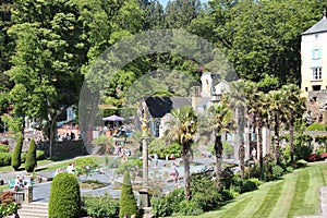 Overlooking The Piazza At Portmeirion Village, North Wales