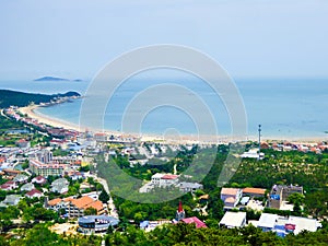 Overlooking Qingdao city from laoshan