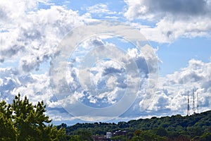 Overlooking Rochester NY'S City Skyline