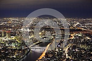 Overlooking the Tokyo