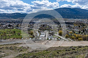 Overlooking the town of Merritt, British Columbia, Canada