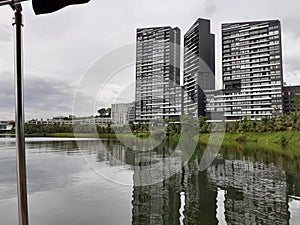 Overlooking the view from the Mines Lake tourist destination in Serdang can be a peaceful and scenic experience