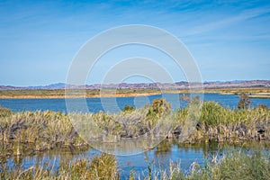 An overlooking view of nature in Yuma, Arizona