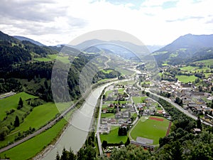 Overlooking the village of Werfen