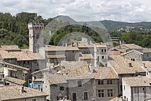 Overlooking Viviers in Southern France, Europe