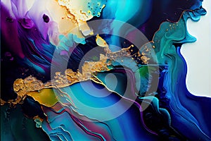 Overmixing and blending colors. Trendcolors background. Gradient