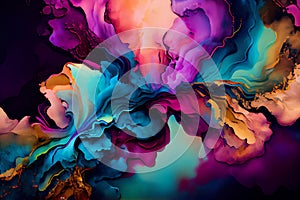 Overmixing and blending colors. Trendcolors background. Gradient