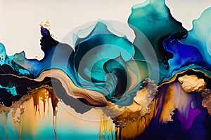 Overmixing and blending colors. Trendcolors background. Gradient