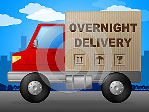 Overnight Delivery Represents Next Day And Courier