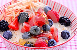 Overnight oats with honey