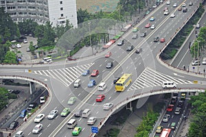 Overpass in china city chengdu