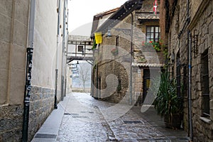 Overpass in Pamplona old town photo