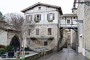 Overpass in Pamplona old town photo