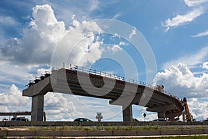 An Overpass Ramp Is Partially Constructed In Atlanta Metro Area