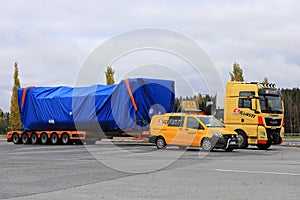 Oversize Load Transport of Silvasti Heavy Parked on Yard