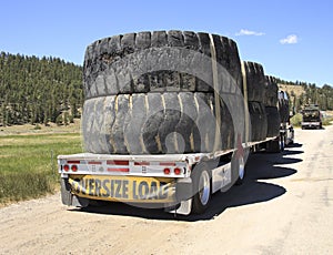 Oversize load truck