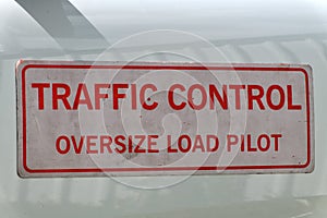Oversize signage on a car