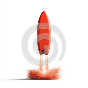 Oversized Surfboard Launching with Rocket Thrusters