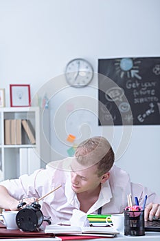 Oversleeping for exam