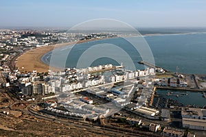 Overview on Agadir town, Morocco