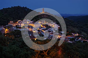 Overview of Almonaster village