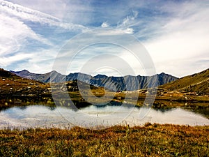 Lago dell`Uomo, Prali, Piedmont, Italy photo