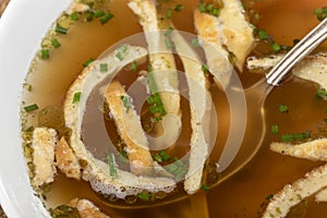 Bavarian pancake soup