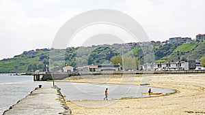 Overview of Beach of Suances in the autonomous community of Cantabria photo