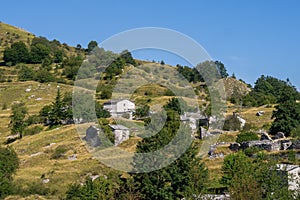 Overview of Campocatino in the Apuan Alps, aka Vagli Sotto. Beautiful forgotten gem in Garfagnana, Italy, off the beaten