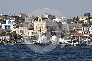 Overview of the city of Egina on Aegina Island