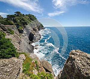 Overview of the coast of Portofino