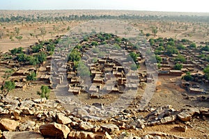 Overview of a Dogon village