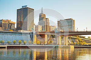 Overview of downtown St. Paul, MN