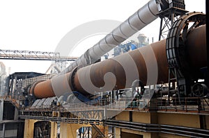 overview of a dry-process rotary cement kiln