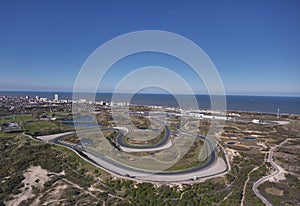 Overview of entire Zandvoort racetrack circuit