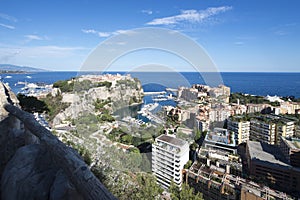 Overview of Fontvieille and the Monaco City, Monaco photo