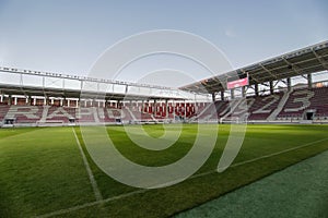 Overview of the Giulesti Stadium in Bucharest