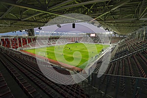 Overview of the Giulesti Stadium in Bucharest