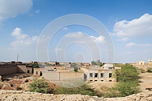 Overview of Interior of Derawar Fort in Pakistan