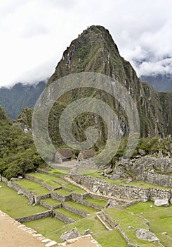 Overview of Machu Picchu Inca ruins Peru