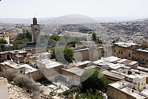 An overview of medina (old town) of Fes, Morocco