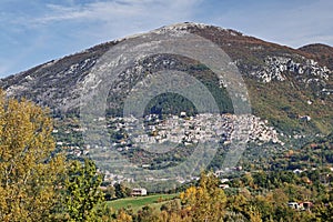 Poggio Bustone and Mount Rosato, Rieti, Latium, Italy photo