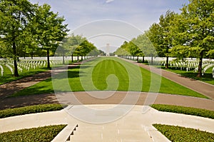 Overview, Netherlands American Cemetery Margraten