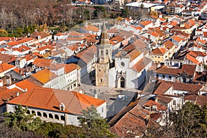 Overview of Old Town of Tomar, Portugal