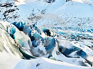 Overview over the vatnajokull glacier