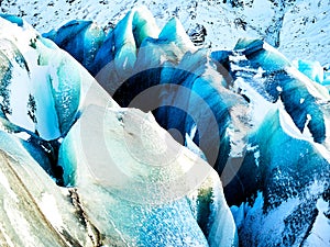 Overview over the vatnajokull glacier