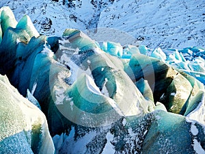 Overview over the vatnajokull glacier