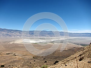 Overview of Owens Valley, California, USA